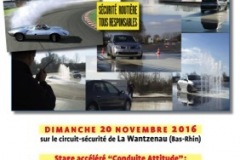 La journée “TECHNIQUE” sur le circuit-sécurité de La Wantzenau (Bas-Rhin), dimanche 20 novembre 2016