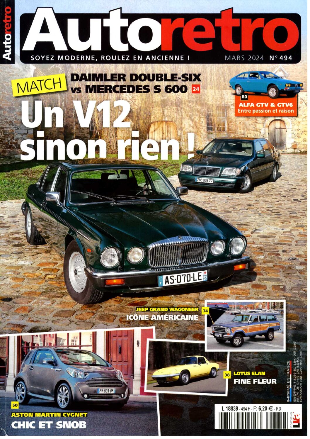 Match Daimler Double-Six vs Mercedes Classe S 600L